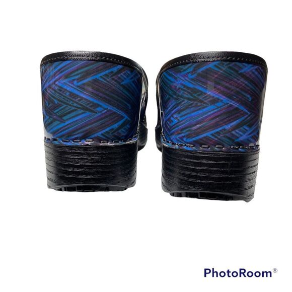 Abeo Ellie Clog Blue Zig Zag Size 10 N - Picture 4 of 10